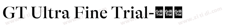GT Ultra Fine Trial字体转换